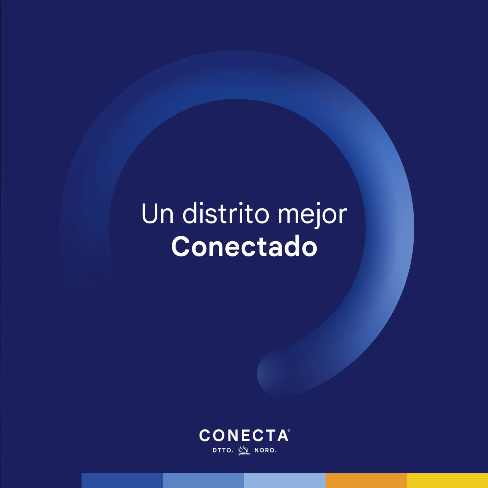 Gráfica institucional de CONECTA del Distrito Noroccidental